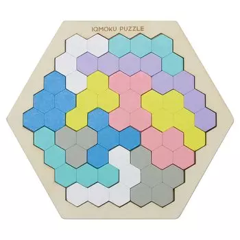 Devika Training Puzzle Ikumoku Puzzle Hexagon 14 Piece 113007