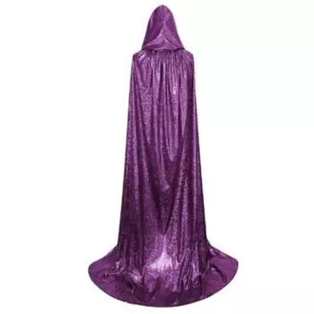 Devil Hooded Ponchos Wizard Christmas Cosplay Costume Windproof Halloween Cloak Gown Stage 110 cm