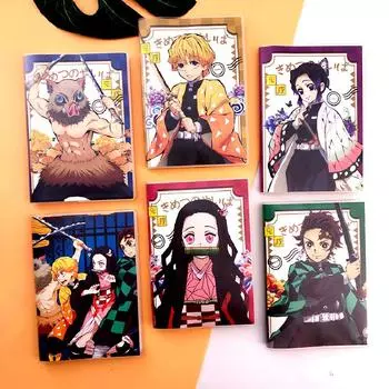 Devil s Blade аниме периферийные устройства мультфильм ручной блокнот для счета Demon Slayer Kimetsu No Yaiba блокнот для заметок офисные школьные принадлежности