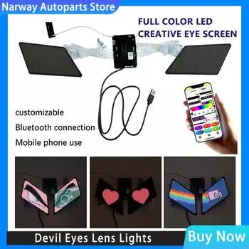 Devil s Eye Angel s Eye светодиодный экран автомобильный противотуманный фонарь украшение свет поступление динамический крутой DIY светодиодный пиксельный экран защитный чехол
