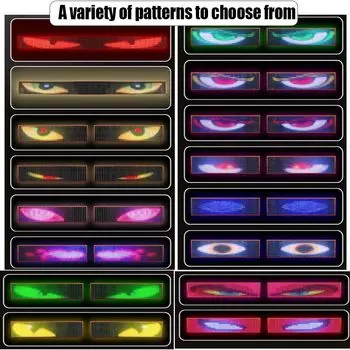 Devil s Eyes Truck управление лобовым стеклом гибкий светодиодный глаз анимационный дисплей умный прокручивающийся глаз мягкая светодиодная вывеска для легковых автомобилей грузовиков