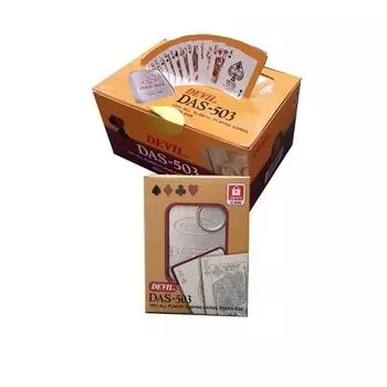DEVIL Triple Security Can Professional Playing Trump Card Poker Size 6p Set DAS-503, популярная корейская игра
