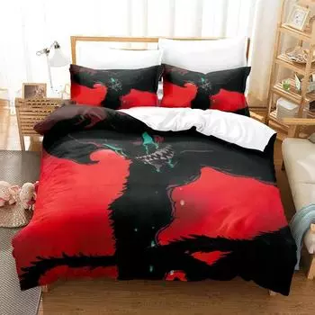 Devilman Crybaby Bedding Set Boys Girls Twin Queen Size Duvet Cover Pillowcase Bed Kids Adult Fashion Home Textileextile 70x133cm 2pcs