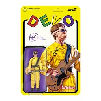 Devo Figure DEVO ReAction Figure Wave 2 Bob 2 Super7 TOY (Satisfaction)