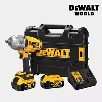 DeWalt DCF900P2T Ударный гайковерт с высоким крутящим моментом 1 2-дюймовый аккумулятор 5 А, комплект из 2 батарей 20 В
