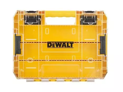 DEWALT Tough Case с разделителем Органайзер для инструментов Ящик для хранения Ящик для инструментов Прозрачная крышка Съемный лоток Складное хранение Кейс для принадлежностей Винты Биты