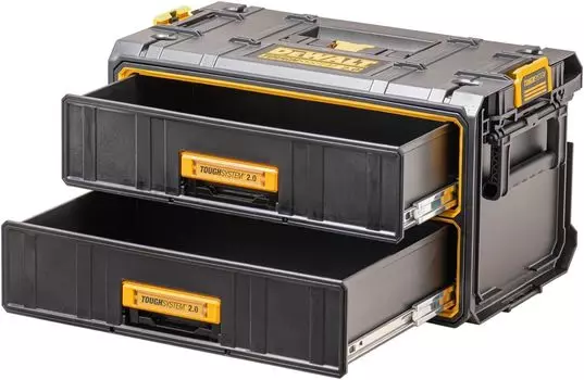 DEWALT Tough System 2-уровневый ящик для инструментов, ящик для хранения инструментов, штабелируемый ящик для хранения, Tough System 2.0 2.0 DWST83529-1