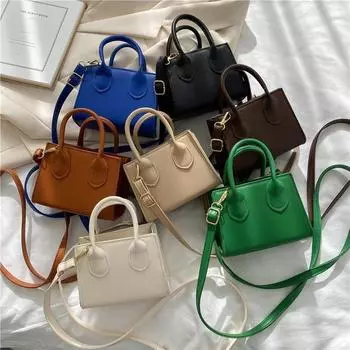 Девчачья фактура маленькая женская сумка 2024 весна и лето новая модная простая сумка-мессенджер мини модная портативная маленькая квадратная сумка светло-коричневого