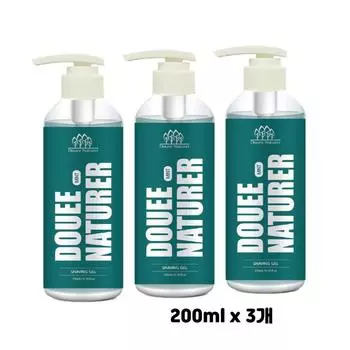 Dewey Nature shaving gel men s shaving, women s armpits, calves, body hair care, soft application, skin moisturizing, cooling effect, 200ml, 3 pieces
