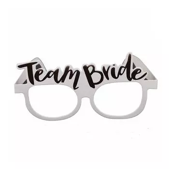 Девичник Бумажные Очки Розовое Золото Команда Невесты Белая Невеста На Свадьбу