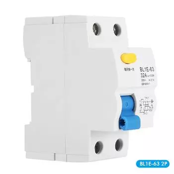 DEWIN BL1E-63 32A Защита от утечки Автоматический выключатель остаточного тока Малый автоматический выключатель утечки AC110-240V Подходит
