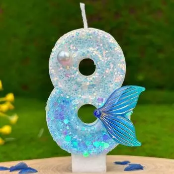 Девочка Мальчик День рождения Цифры Свечи и подсвечники Свадебные украшения Предметы Ритуалы Свеча Фигурка Специальный День рождения Лампы Свечи