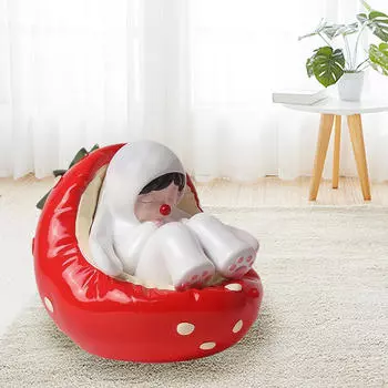 Девочка Орнамент Мелкие Декоративные Изделия Ручная Работа Креативное Домашнее Украшение Фигурки для Прихожей Strawberry Girl