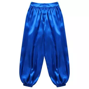 Девочки и мальчики, празднование духа, брюки-палаццо, танцевальная одежда, атласные шаровары для танца живота для карнавального фестиваля 5-6 Years красный