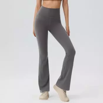 Девочки Леггинсы Клеш Детские Брюки Клеш с Перекрестной Высокой Посадкой для Танцев и Йоги L