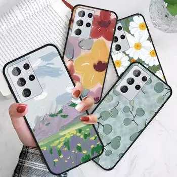Девочки Мальчики Акварельная Живопись Горные Цветы Узор Чехол Redmi 10
