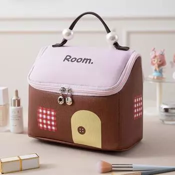 Девочки Отдел Дом Косметичка Разделитель Водонепроницаемая Сумка для Мытья Дофамин Дорожная Сумка для Хранения Большая Вместимость Ручная Кладка