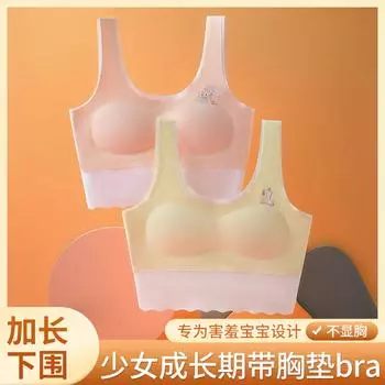 Девочки период развития бесшовный жилет съемный подстаканник анти-ударное нижнее белье для девочек-студенток новый M