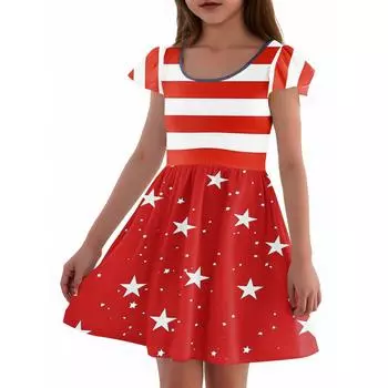 Девочки Платье с рукавами для малышей Платья Повседневные платья для вечеринок и школ Одежда для девочек 120 винный