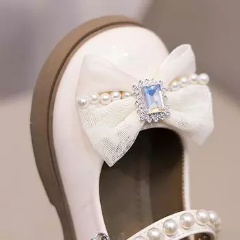 Девочки принцессы 24 Новая мода квадратный рот девушки представление танцевальная британская детская обувь 26-30 beats 5 pairs чёрный