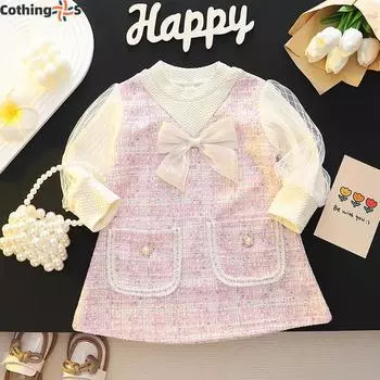 Девочки Розовые Платья Принцессы Юбки Платья 80cm розовый