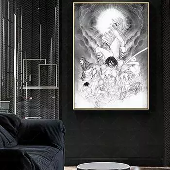Девять Титанов Атака Титанов Украшения Печати Холст Настенная Живопись Плакат Домашний Декор Спальня Исследование Гостиная Фотографии 21*30cm