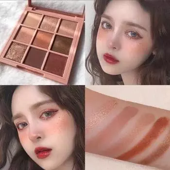 Девятицветная палитра теней для век Pearl Shimmer, водостойкая, естественное осветление Sleeper Silkworm, контурная лоток для теней для век, стойкая фиксация макияжа