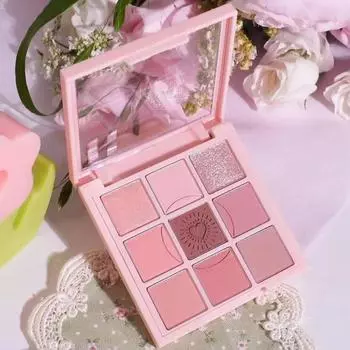 Девятицветная пластина для теней для век персикового цвета, матовые тени для век, косметика для макияжа глаз