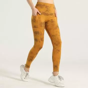 Девятиминутные тренировочные брюки с высокой талией, узкие эластичные обтягивающие брюки для бега с карманами, бесшовные брюки для йоги, женские спортивные леггинсы S