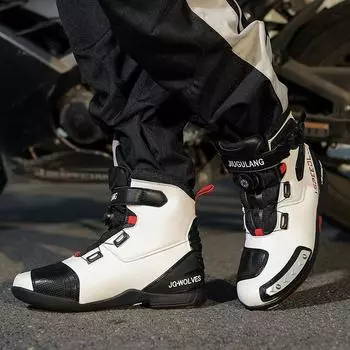 Девятиногий волк Мотоциклетная обувь Мотоциклетная обувь Мотоциклетная обувь Рыцарская обувь для отдыха Велосипедная обувь Мотоциклетная обувь Водонепроницаемые ботинки Мужские 37 чёрный