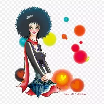 Девушка Арес Железо на теплопередаче Печать Виниловые патчи Наклейка для одежды DIY Аппликации Моющиеся пластыри