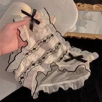 Девушка Милая Леди Сексуальное Кружевное Дышащее Маленькое Фея Нижнее Белье Женское M