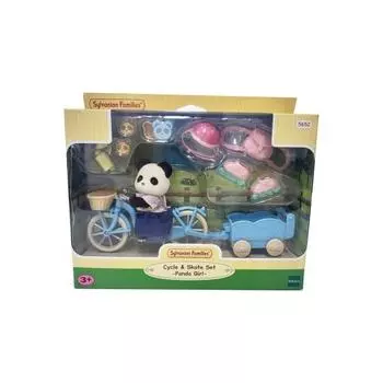 Девушка-панда на велосипеде и коньках (5652), Популярная в Корее семья Sylvanian