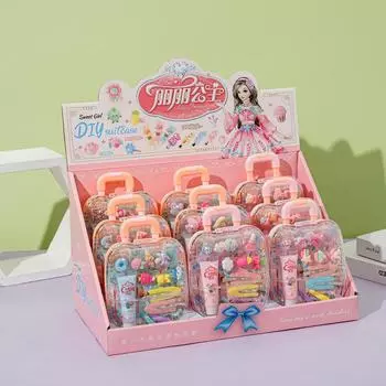 Девушка принцесса тележка чемодан сделай сам шпилька шкатулка для украшений имитация шпилька шкатулка для сокровищ игровой домик игрушка подарок