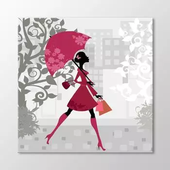 Девушка с зонтиком