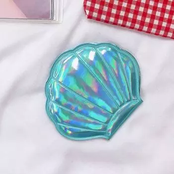 Девушка Сердце Цвет Ракушка Двойное Зеркало Искусственная Кожа Падающие Портфели Мини Макияж Зеркало Макияж Студент CD