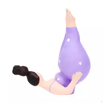 Девушка Скульптура Фигурка Поделки Украшение Стола Современная Статуя для Обеденной Полки Шкафа фиолетовый