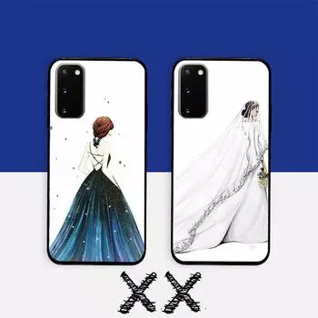Девушка в свадебном платье телефон чехол для Samsung Note 8 9 10 20 чехол для Note10Pro 10lite 20ultra M20 M31 Funda чехол Note10lite