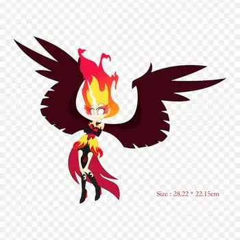 Девушки из Эквестрии Sunset Shimmer Sunset Shimmer Сумерки Утюг на термопереносной печати Виниловые нашивки Наклейка для одежды DIY Аппликации Моющиеся нашивки