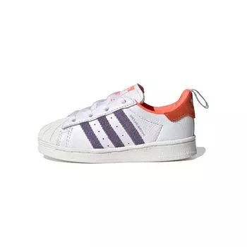 Девушки-суперзвезды Adidas потрясающие (ТД) Детские кроссовки Cloud-White Icey-Pink Signal-Coral FW8119