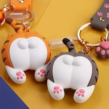 Девушки Творческий Женщина Мультфильм ПВХ Брелок Модные Аксессуары Брелки Сумка Подвеска