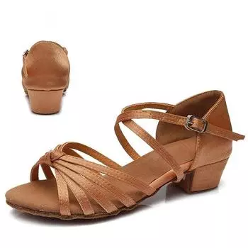 Девушки Женщины Латинская обувь Низкий каблук Латиноамериканская сальса Современные бальные туфли Танго Сальса Румба Латинская танцевальная обувь Устойчивый каблук 41 чёрный