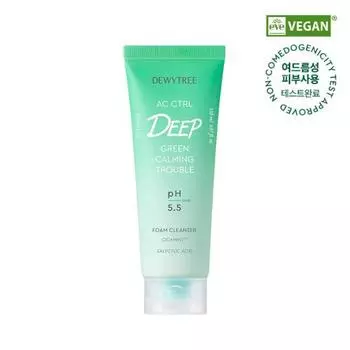 DEWYTREE AC Control Deep Green Calming Trouble Foam Cleanser 150ml