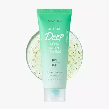 [Dewytree] AC CTRL Deep Green Успокаивающая очищающая пенка для проблем, 150 мл