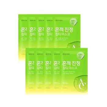 DEWYTREE AC Deep Blemish Успокаивающая маска 27 г*10 шт.