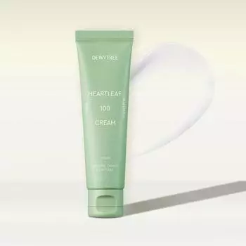 DEWYTREE Heartleaf 100 Cream 50ml, Успокаивающий, Увлажняющий, Kbeauty, Корейская косметика, пробник