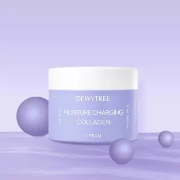 DEWYTREE Moisture Charging Collagen Cream 50 мл, Увлажнение, Kbeauty, Корейская косметика, образец