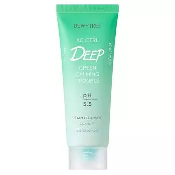 DEWYTREE Очищающая пенка AC Control Deep Green Calming Trouble, 150 мл, 1 шт.