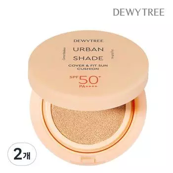 DEWYTREE Солнцезащитный кушон Urban Shade Cover & Fit SPF50+ PA++++, 14 г, 2 шт.