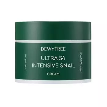 DEWYTREE Ultra S4 Intensive Snail Cream 80 мл, Увлажнение, Kbeauty, Корейская косметика, пробник